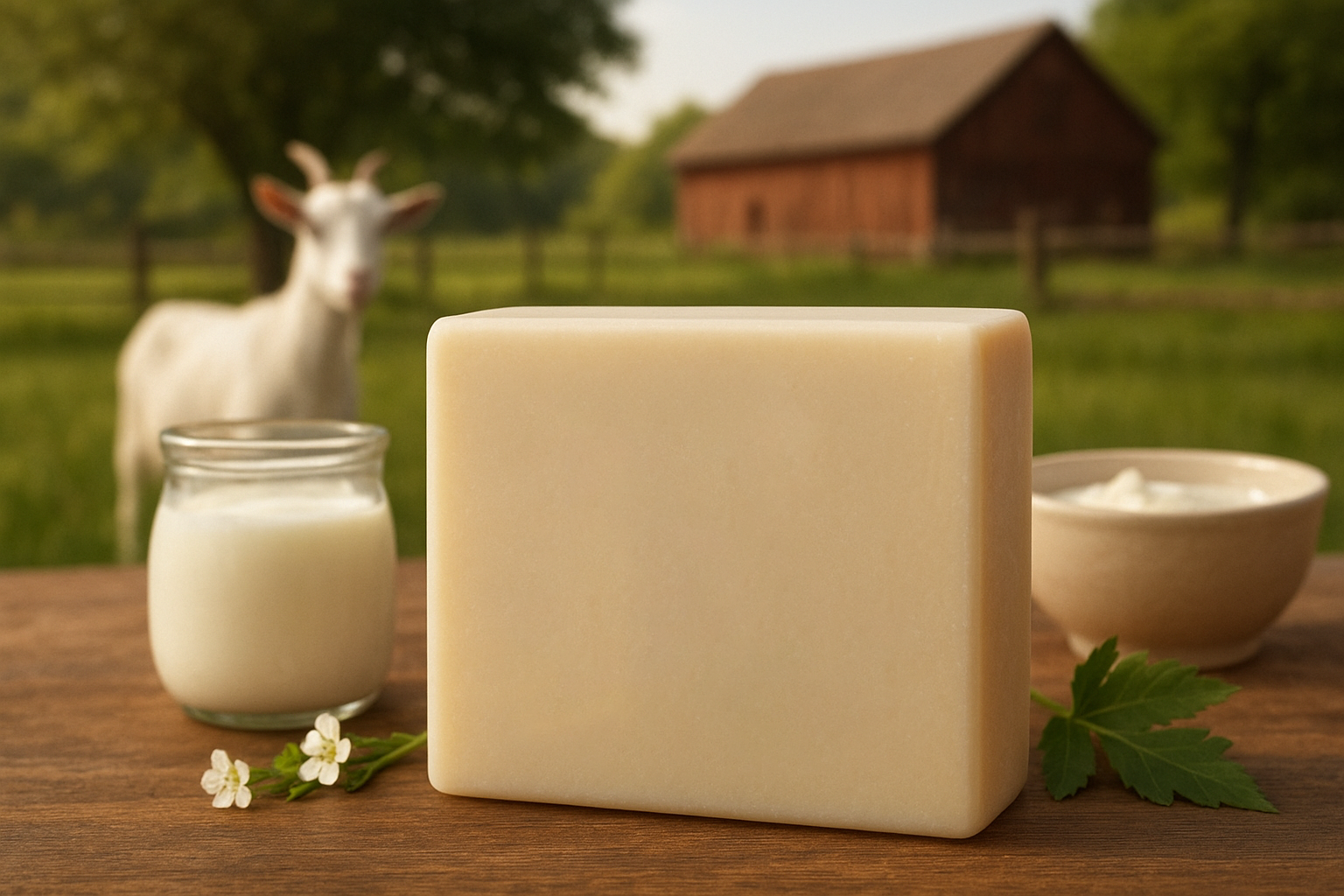 Goat Milk Soap bar for moisturizing and gentle skin care